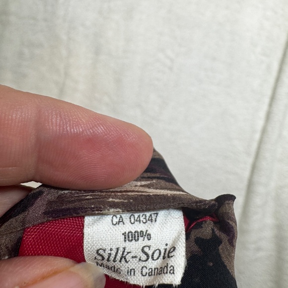 Osacr De La Renta Tie 100% Silk Vintage Brown Beige Floral Print Business Classi - Picture 3 of 7